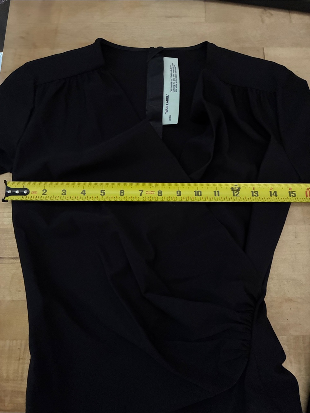 Off White Little Black V Neck 'Dress!' - Picture 7 of 8